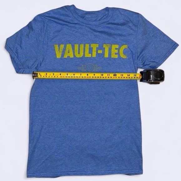 Vault-Tec Blue Graphic Tee for Men - Picture 3 of 4